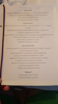 Menu / carte de Scialì à Vieste