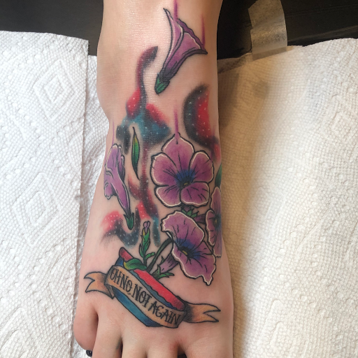 Explore sink or swim tattoo ideas, creative tattoo ideas in Palm Harbor, available at Angry Owl Tattoo and Piercing