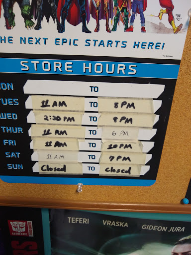 Comic Book Store «Heroes and Villains», reviews and photos, 75 E Court St, Cortland, NY 13045, USA