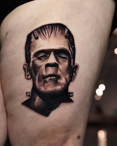 Explore christian chest tattoo ideas, creative tattoo ideas in Montgomery, available at Flying Eye Tattoo Studio