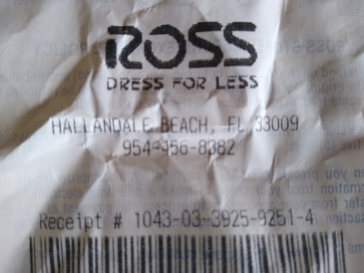 Clothing Store «Ross Dress for Less», reviews and photos, 1425 E Hallandale Beach Blvd, Hallandale Beach, FL 33009, USA