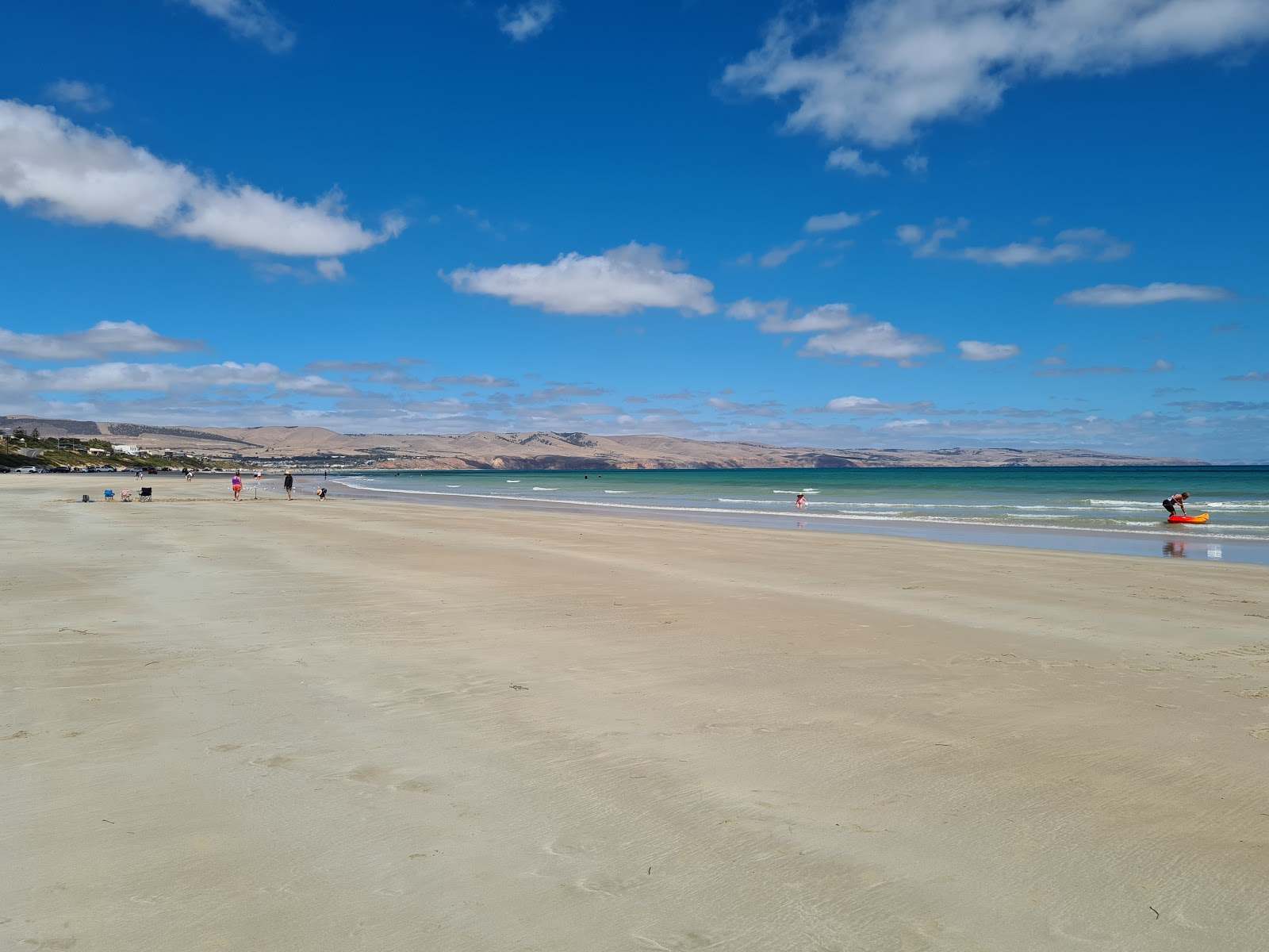 Foto van Aldinga Beach met helder zand oppervlakte