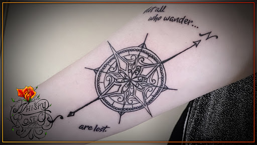 Explore lightsaber tattoo ideas, creative tattoo ideas in Minocqua, available at Whisky Rose Tattoo Parlor