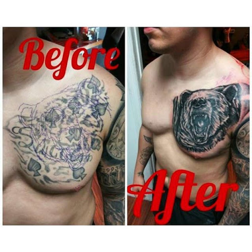 Explore boxing gloves tattoo ideas, creative tattoo ideas in Atlantic Beach, available at The Ink Chamber Tattoo Parlor