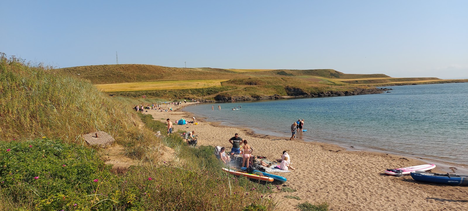 Foto av Elie Holiday Park Beach med ljus sand yta