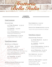 Menu / carte de Trattoria Bella Italia à Hamburg