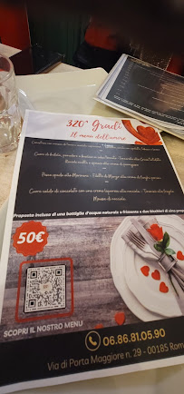 Menu / carte de Ristorante 320 Gradi à Rome