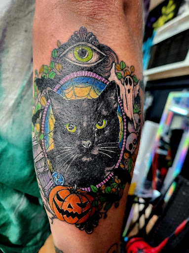 Explore fire dept tattoo ideas, creative tattoo ideas in Benton, available at Spectrum Tattoo