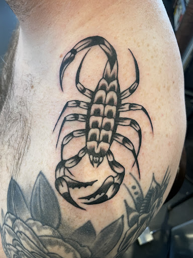Explore knee tattoo ideas male, creative tattoo ideas in Portland, available at Rose & Dagger Tattoo