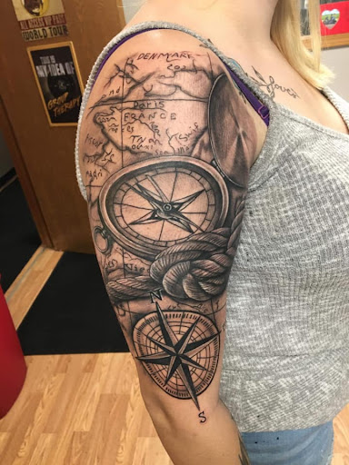 Find wave tattoo ideas for your next unique tattoo in Hudson at Twisted Canvas Tattoo and Art Studio