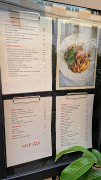 Restaurant Nerone à Rome (le menu)