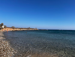 Foto di Paralia Santorinii con una costa dritta