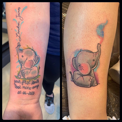 Explore weightlifting tattoos ideas, creative tattoo ideas in Fort Wayne, available at Grade A Tattoos and Body Piercing