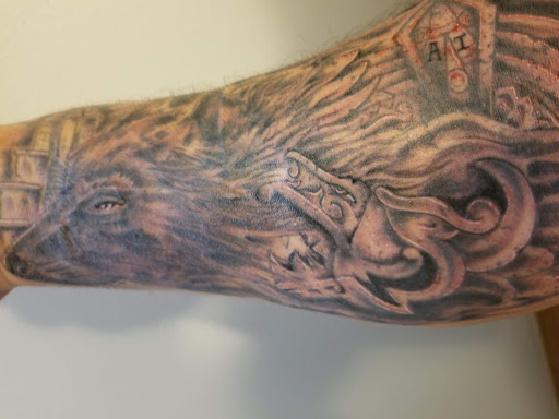 Explore grandfather clock tattoo ideas, creative tattoo ideas in Pocatello, available at Tys Tattoos