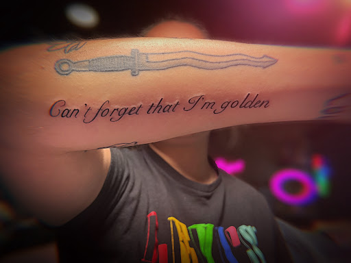 Explore horseshoe tattoo ideas, creative tattoo ideas in Webster, available at Mainline Ink