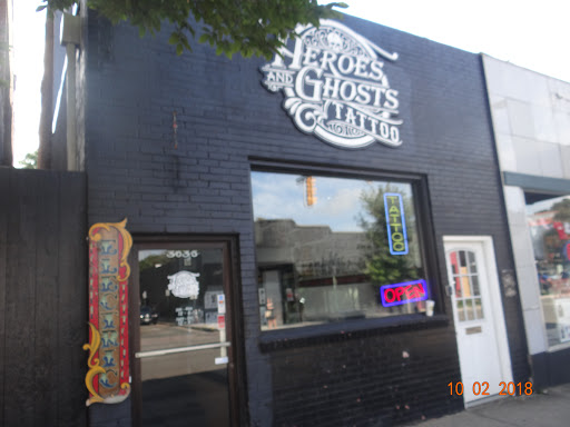 Tattoo Shop «Heroes & Ghosts Tattoo», reviews and photos, 3035 W Cary St, Richmond, VA 23221, USA