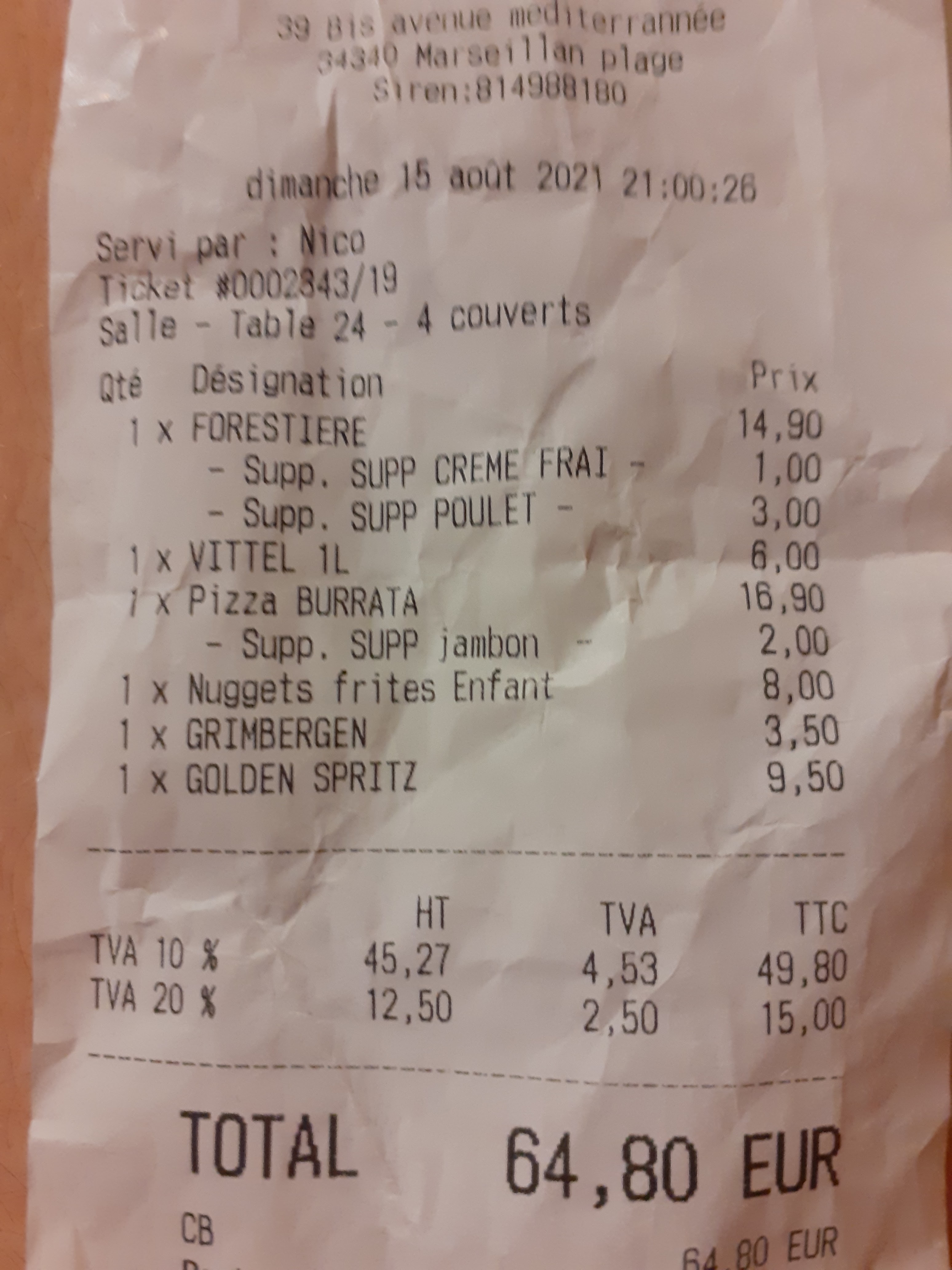 Photo n° 1 de l'avis de Rudy.a fait le 15/08/2021 à 20:45
