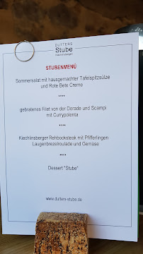 Menu du Dutters Stube à Endingen am Kaiserstuhl