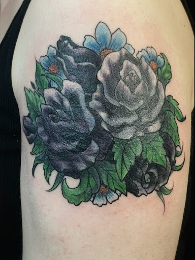 Explore rocket tattoo ideas, creative tattoo ideas in Brookfield, available at Heathen Ink Tattoos