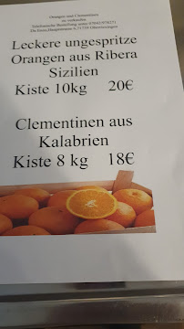Menu du Da Enzo à Oberriexingen