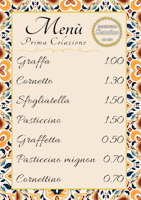 Pasticceria Sannino à Ercolano carte