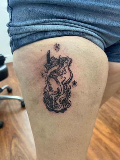 Explore parents name tattoo ideas, creative tattoo ideas in Cocoa, available at Rorschach Tattoo Shop and Piercing Studio