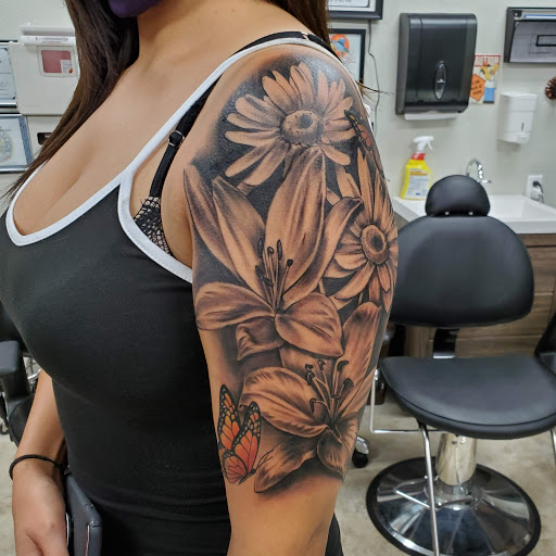 Explore ocean tattoo ideas for guys, creative tattoo ideas in Bakersfield, available at CLASSIC STANDARD TATTOO CO.