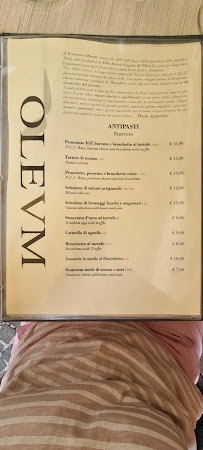 Olevm à Montefalco menu