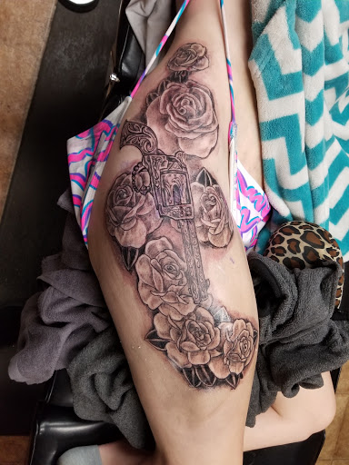 Explore tattoos my sons names ideas, creative tattoo ideas in Conway, available at Primal Urge Tattoos