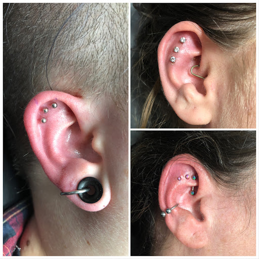 Explore moon phases tattoo ideas, creative tattoo ideas in Bloomington, available at Evil by the Needle Custom Tattoo and Piercing Studio