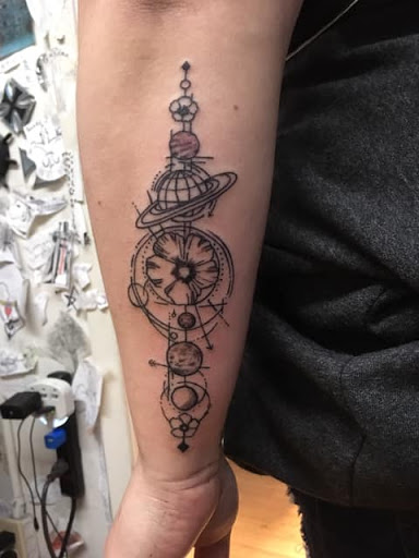 Explore candy skull tattoo ideas, creative tattoo ideas in Jonesboro, available at Immortal Ink