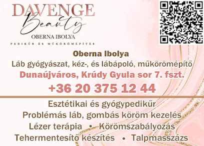 DaVenGe Beauty - Oberna Ibolya E.v. - Pedikűr Dunaújváros , Géllakk Dunaújváros