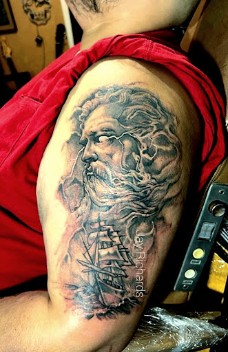 Explore hook tattoo ideas, creative tattoo ideas in Roanoke, available at RailYard INK