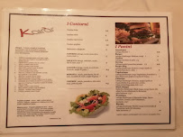 Menu / carte de Kairos Lounge Bar à Celle di Bulgheria