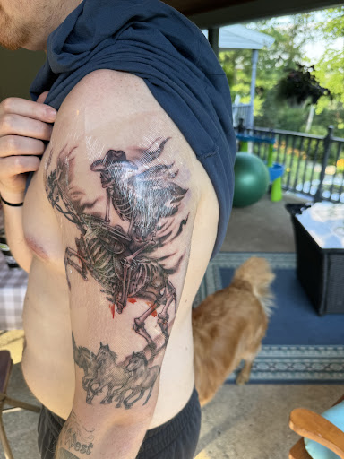 Explore hippie spiritual tattoo ideas, creative tattoo ideas in Pittsburgh, available at Crimson Lotus Collective