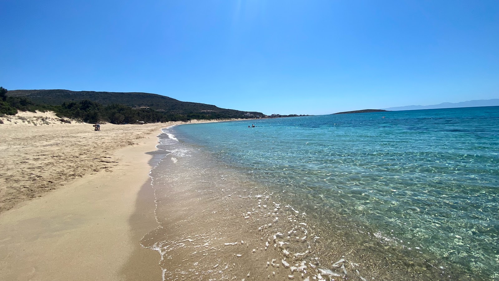 Zdjęcie Panagia beach z powierzchnią drobny beżowy piasek