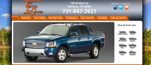Used Car Dealer «Tom Leitch Auto Center, Inc.», reviews and photos, 125 W Main St, Parsons, TN 38363, USA