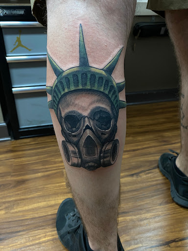 Explore space tattoos ideas, creative tattoo ideas in Lombard, available at New Hope Tattoo