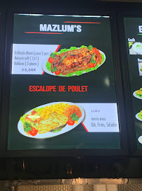 Restauration rapide Restaurant Grill Mazlum’s à Drancy (la carte)