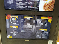 Menu / carte de Waffle Factory à Grenoble