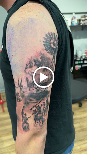 Explore front neck tattoo ideas, creative tattoo ideas in Brunswick, available at Brunswick Tattoo Company