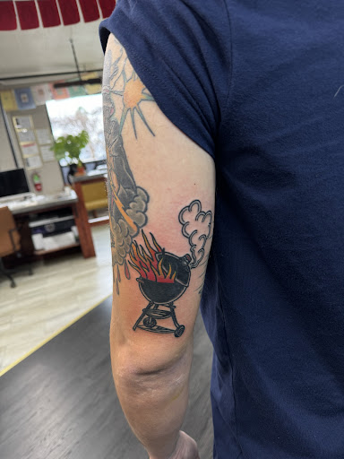 Explore van halen tattoo ideas, creative tattoo ideas in Visalia, available at The Onis Club Tattoo
