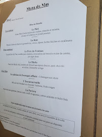 Restaurant français Hôtel Restaurant Le Mas de Cure Bourse à L'Isle-sur-la-Sorgue - menu / carte