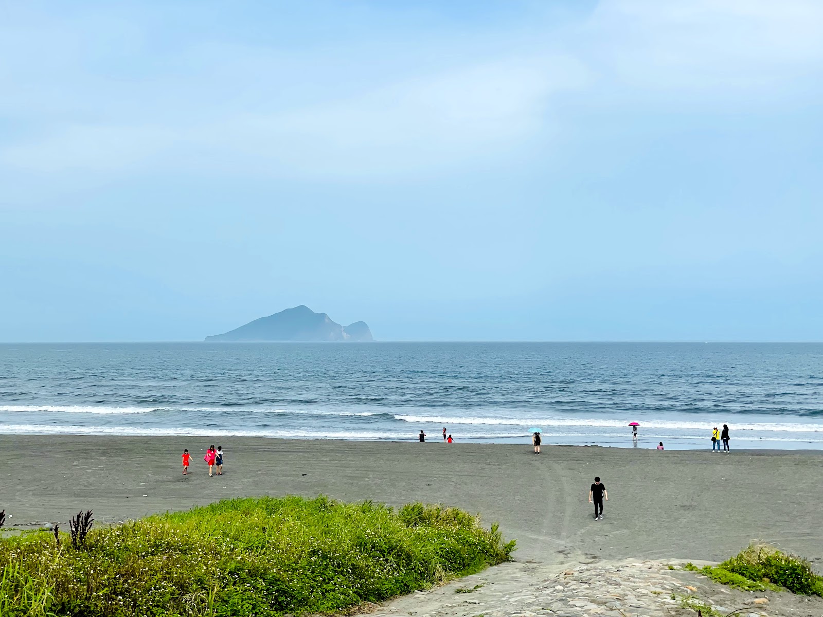 Guishan Island Beach的照片 带有长直海岸