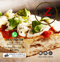 Menu / carte de Piza à Ferrara