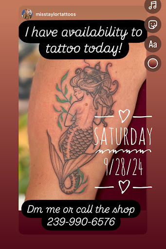 Explore small behind ear tattoo ideas, creative tattoo ideas in Fort Myers Beach, available at Paradise Tattoo