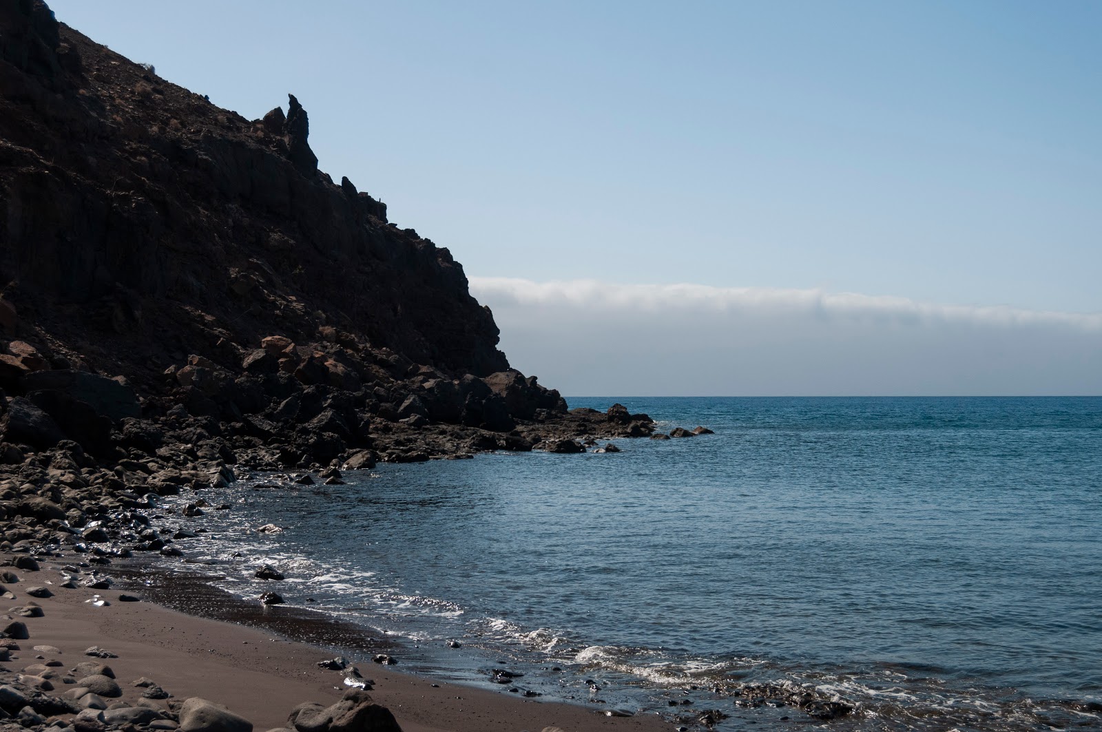 Foto van Playa de Agando met blauw puur water oppervlakte