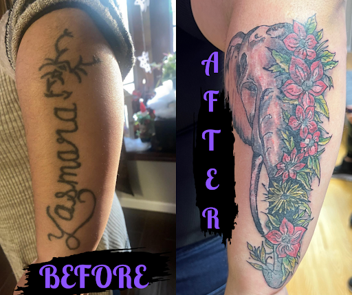 Explore men sleeve tattoo ideas, creative tattoo ideas in Gautier, available at Voodoo Tattoo
