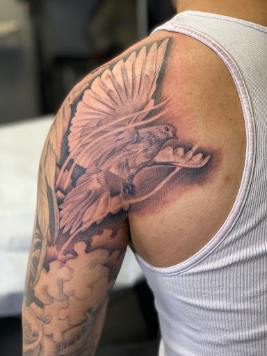 Explore memorial tattoo ideas for son, creative tattoo ideas in San Diego, available at Hustle Tattoo & Piercing Studio