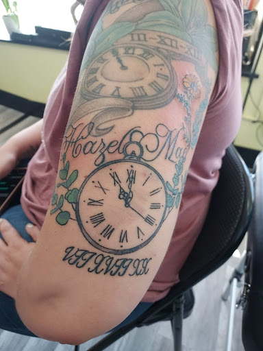 Explore saint michael tattoo ideas, creative tattoo ideas in Dickinson, available at Creative InSight Tattoo